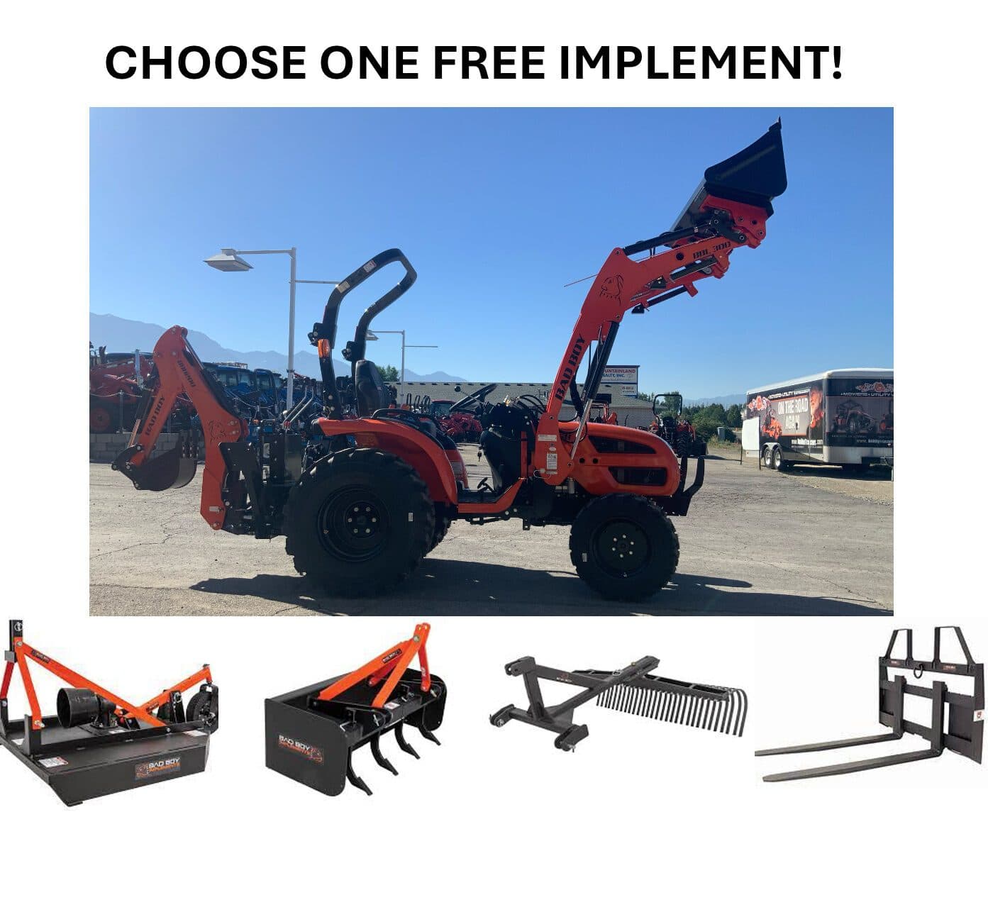 Bad Boy 3026H Tractor, Loader & Backhoe